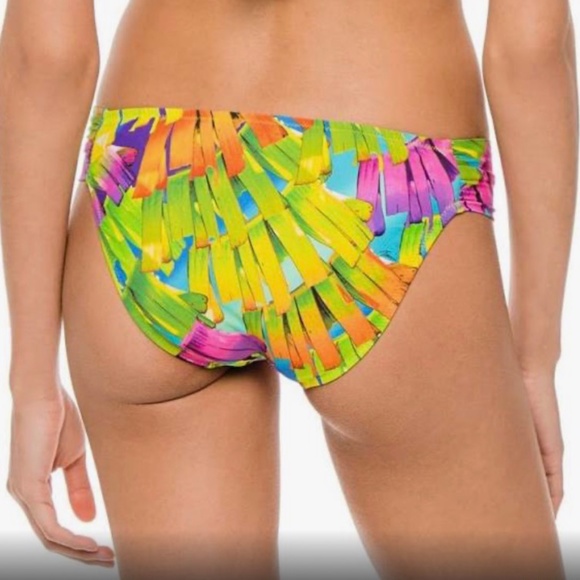 Trina Turk // Polynesian Palms Flutter Top & Hipster Bottom Bikini, Size… - Picture 4 of 8